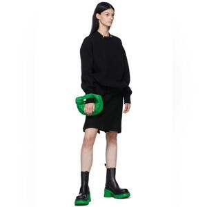 BOTTEGA VENETA Flash Ankle Boots Military Calf Black Grass